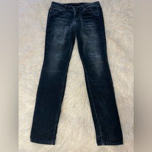 Joe’s Jeans size 29 velveteen stretchy skinny jeans/ jeggings color Malone navy